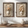 Wallity NAL197-70 Pinturas Decorativas en MDF con Marco Multicolor (2 Piezas)